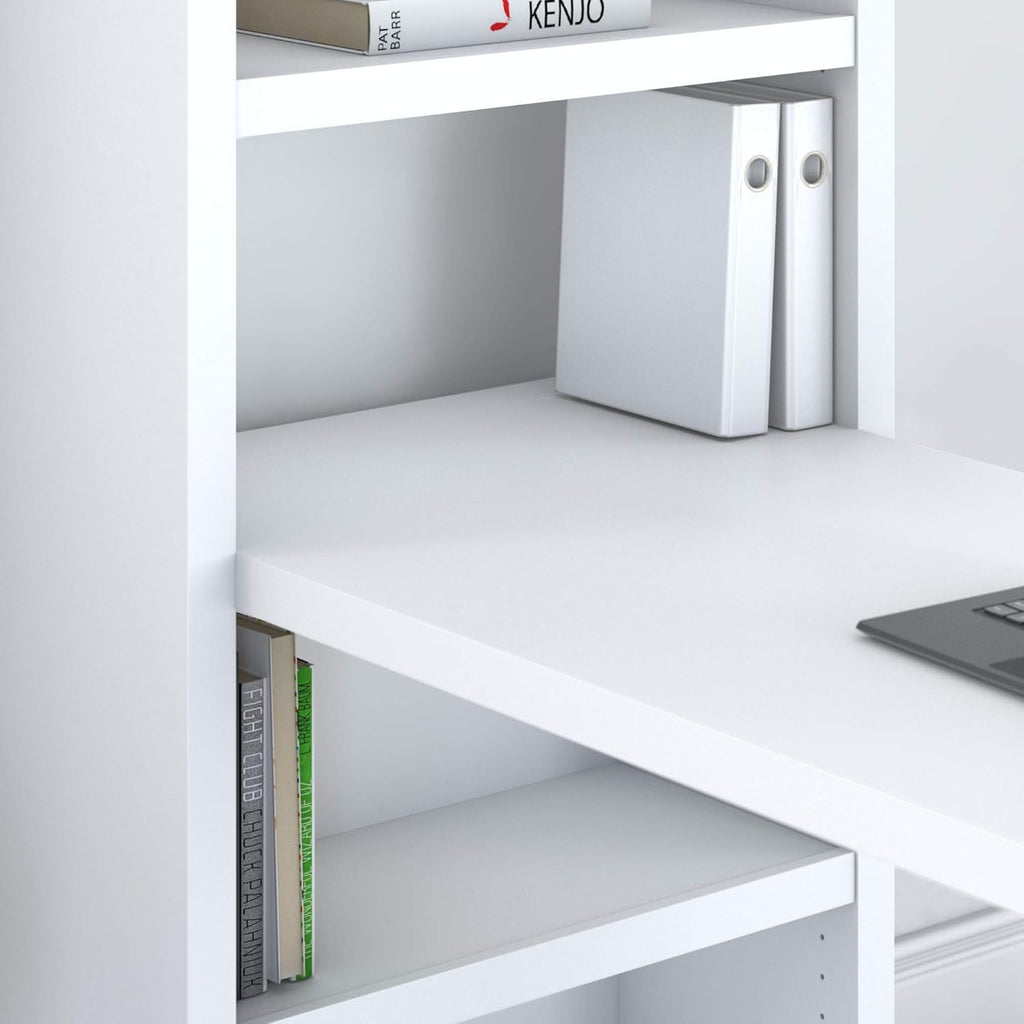 Pure White Bookcase Desk Y260064