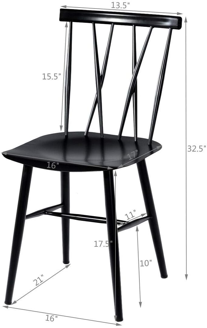 Black Stackable Dining Chair C3103
