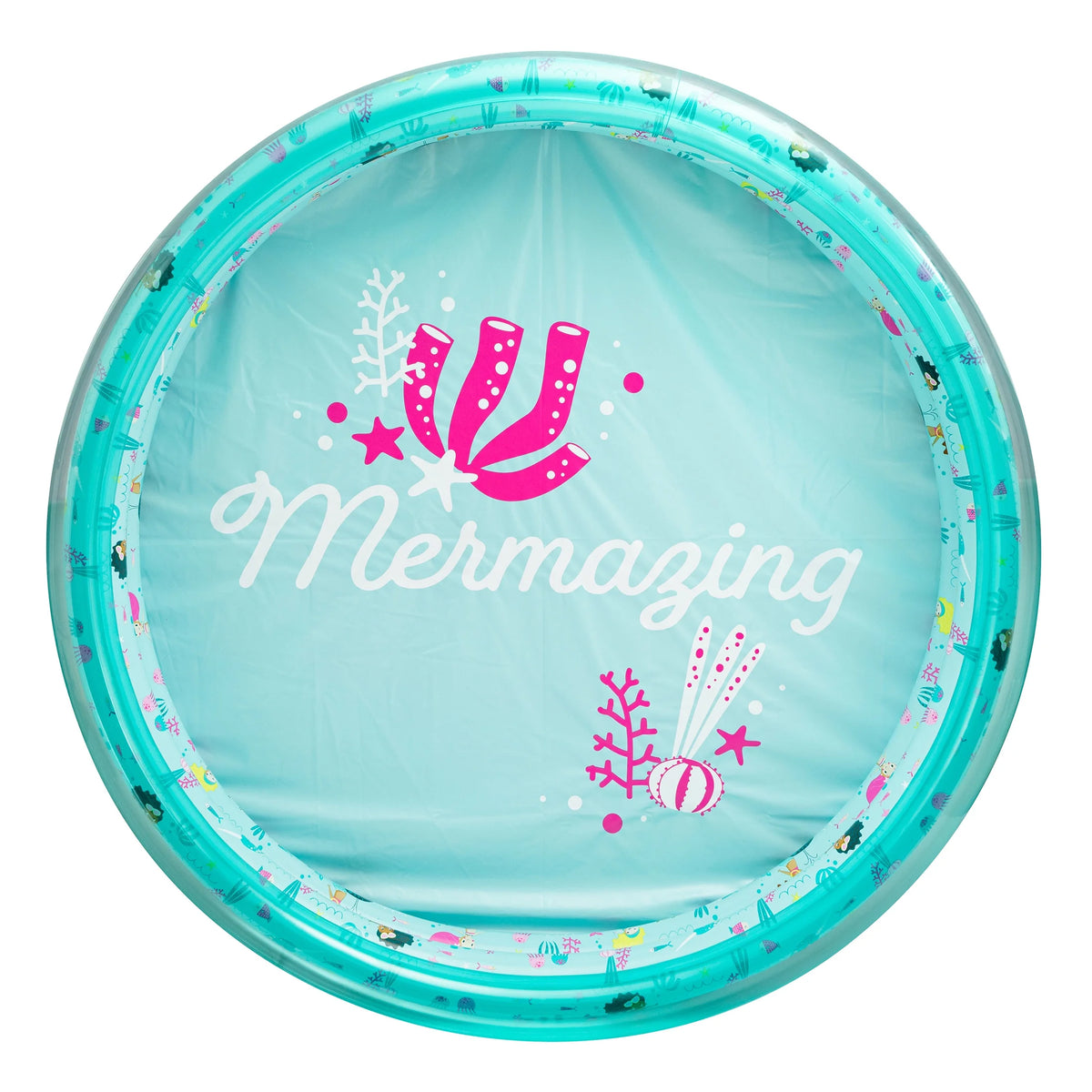 Blue Mermaid 3-Ring Inflatable Swimming Pool M584324
