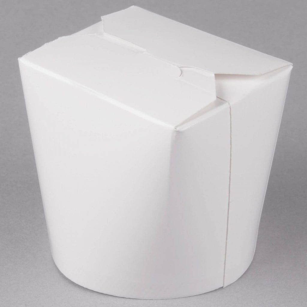 White 26 oz Microwavable Paper Take-Out Container 500/Case P95351