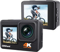 4K Waterproof Action Camera with Dual Screen and 2 Batteries R36945