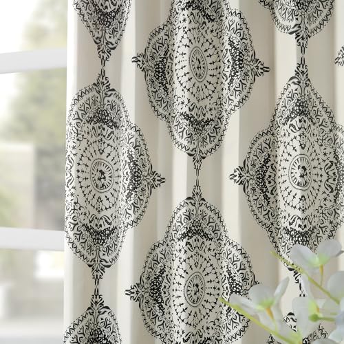 Printed Room Darkening Curtains 50 X 84 Henna Clover U506474