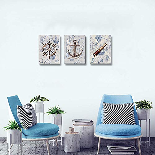 Green Leaf Abstract Canvas Wall Art 3 Piece O10857