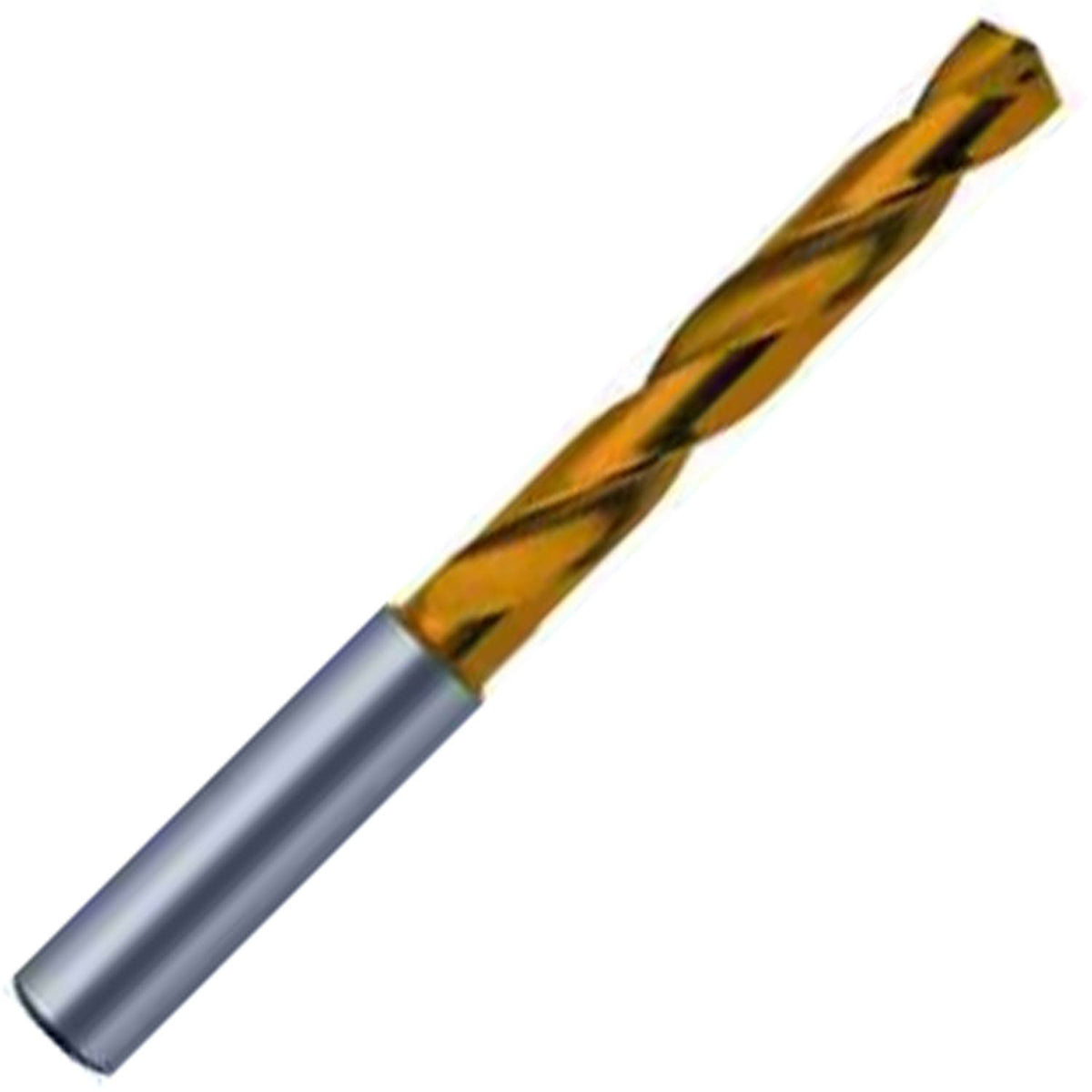 11/64x22 140° Solid Carbide Jobber Drill Tin Finish Spiral Flute L1926