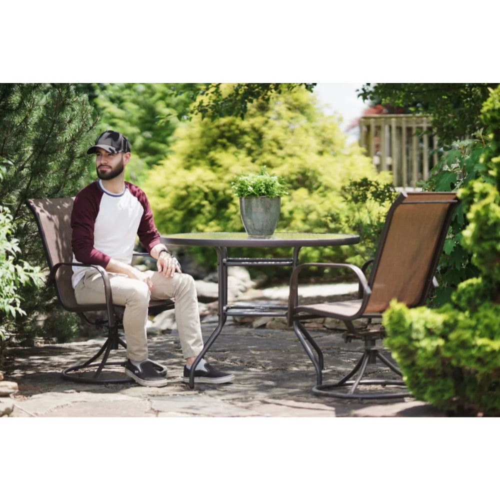 Brown 5-Piece Patio Dining Set X76271
