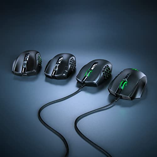 Wireless Gaming Mouse with Interchangeable Side Plate, 20K DPI Optical Sensor, Chroma RGB Lighting M69003