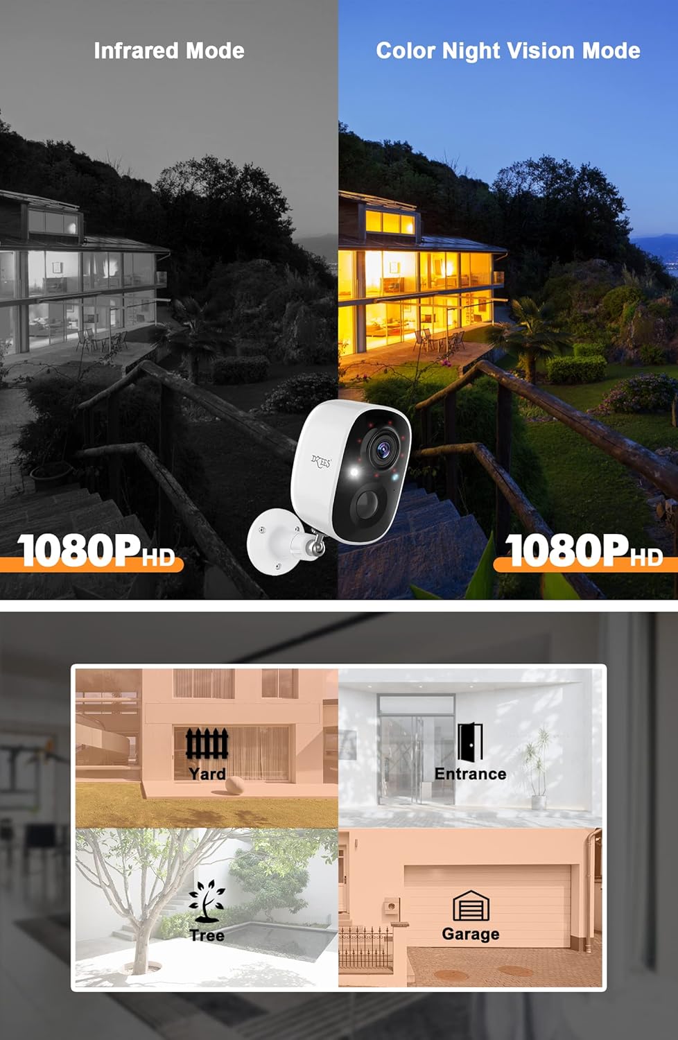 Security Camera Wireless Outdoor 2 pcs F252671