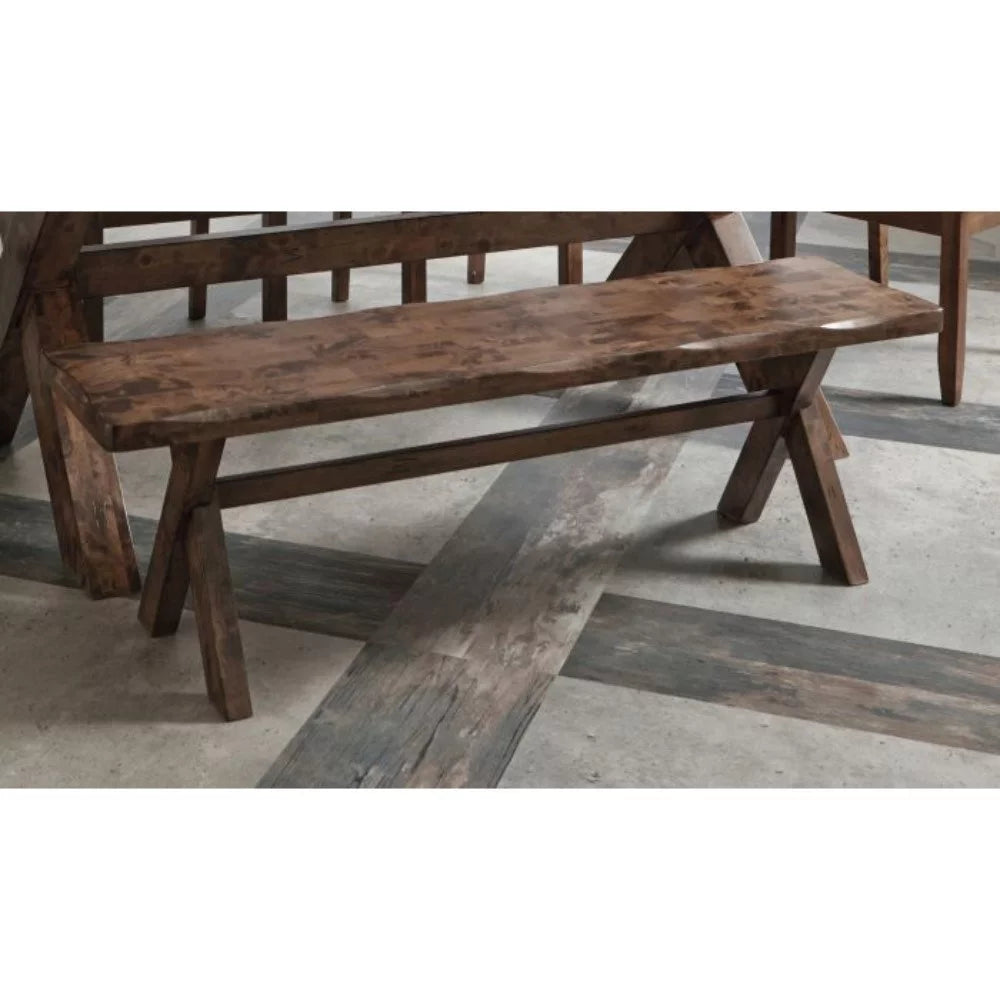 Brown Wooden Dining Bench W81759