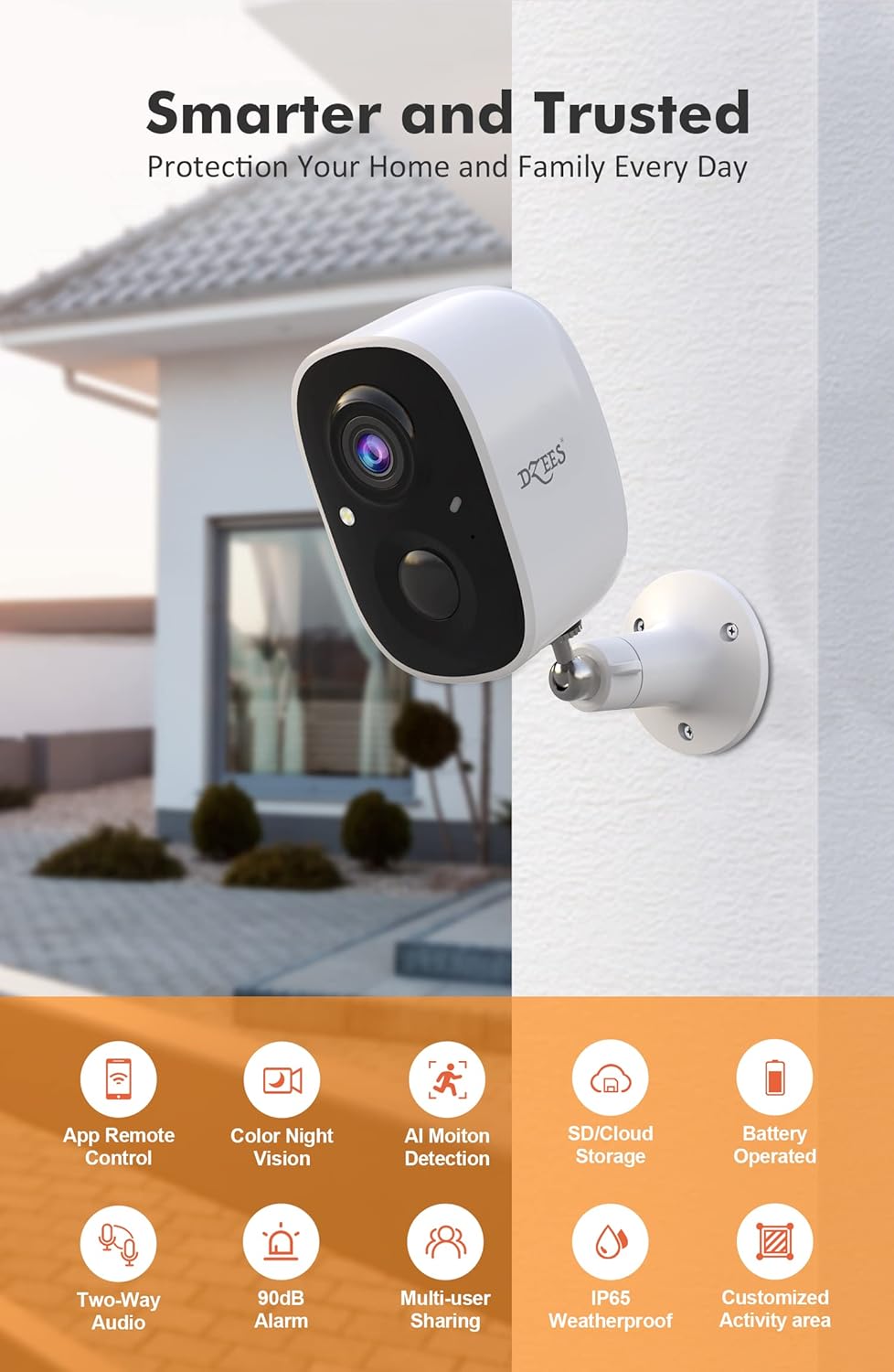 Security Camera Wireless Outdoor 2 pcs F252671