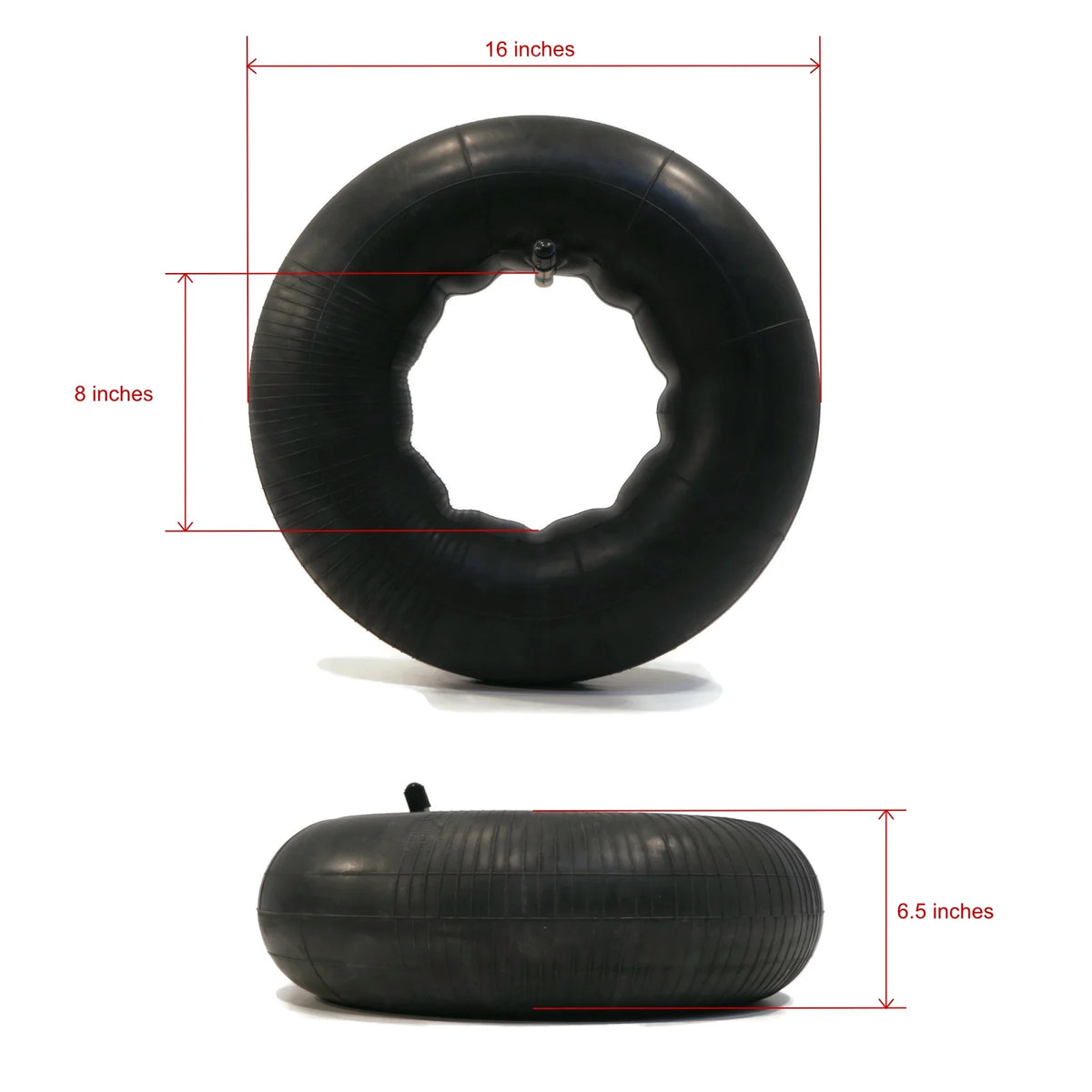 4 Tire Inner Tubes 16x6.50x8 TR13 Straight Valve Stem N526814