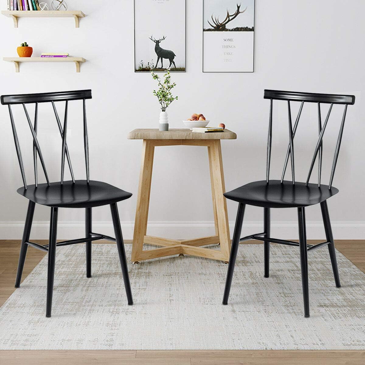 Black Stackable Dining Chair C3103