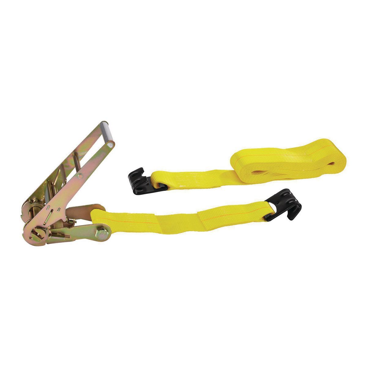 4 in. x 27 ft. Ratcheting Cargo Strap with Flat Hook P8897