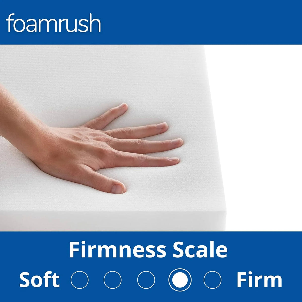 Cool Gel Memory Foam Square Chair Cushion Medium Firm W40821