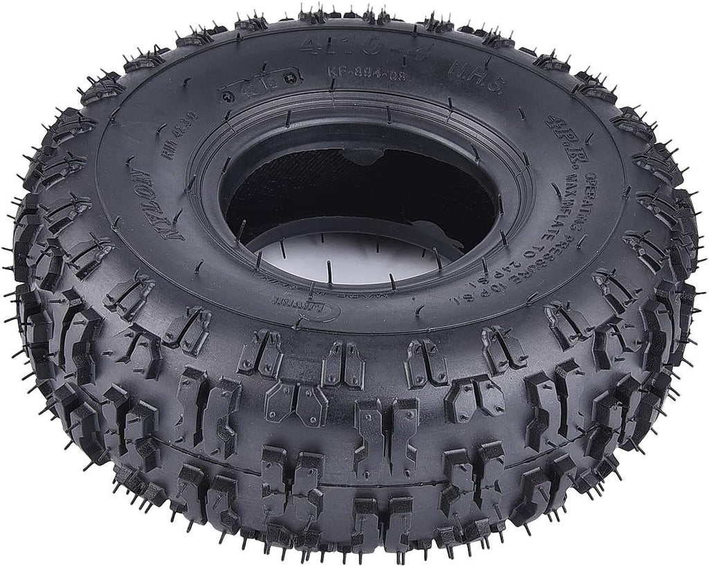 2 Pack of 2 4.10-4 Tires Replacement for Garden Rototiller Snow Blower Mowers Hand Truck Wheelbarrow Go Cart Kid ATV G22582