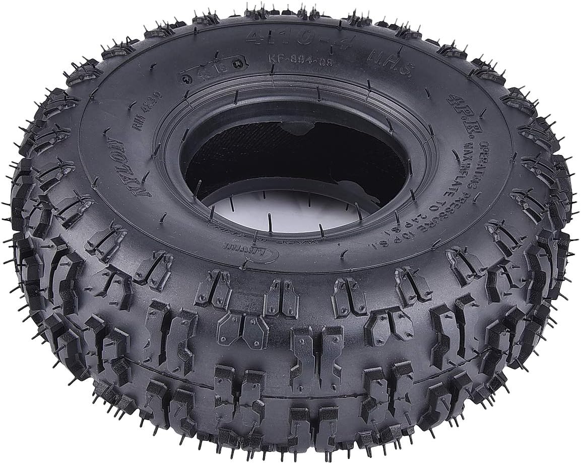 2 Pack of 2 4.10-4 Tires Replacement for Garden Rototiller Snow Blower Mowers Hand Truck Wheelbarrow Go Cart Kid ATV G22582