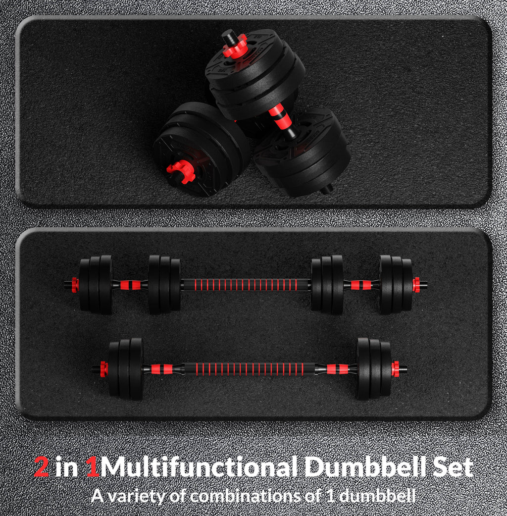 4-in-1 Adjustable Dumbbell, Barbell, and Kettlebell Set A958678