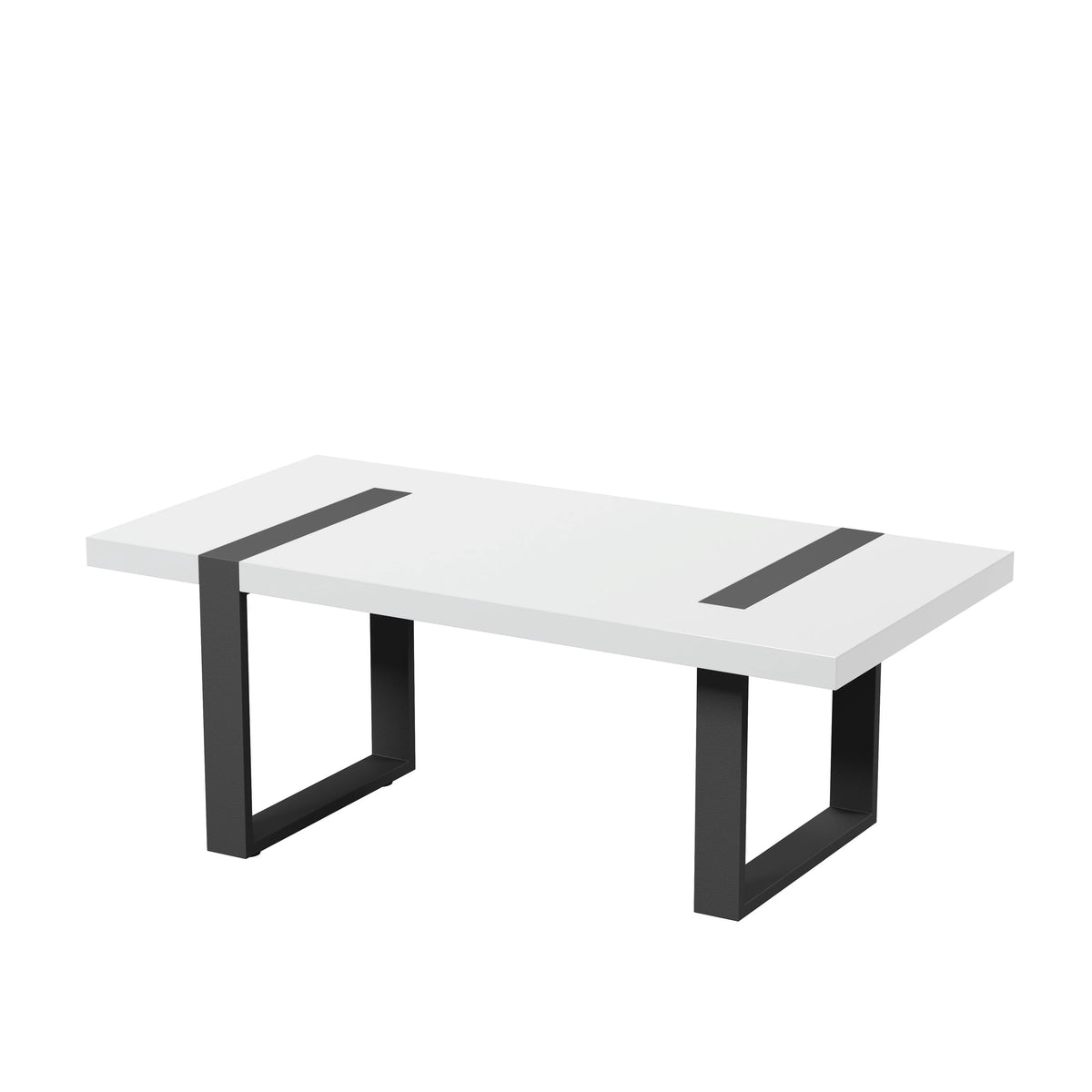 White Metal Coffee Table Y848