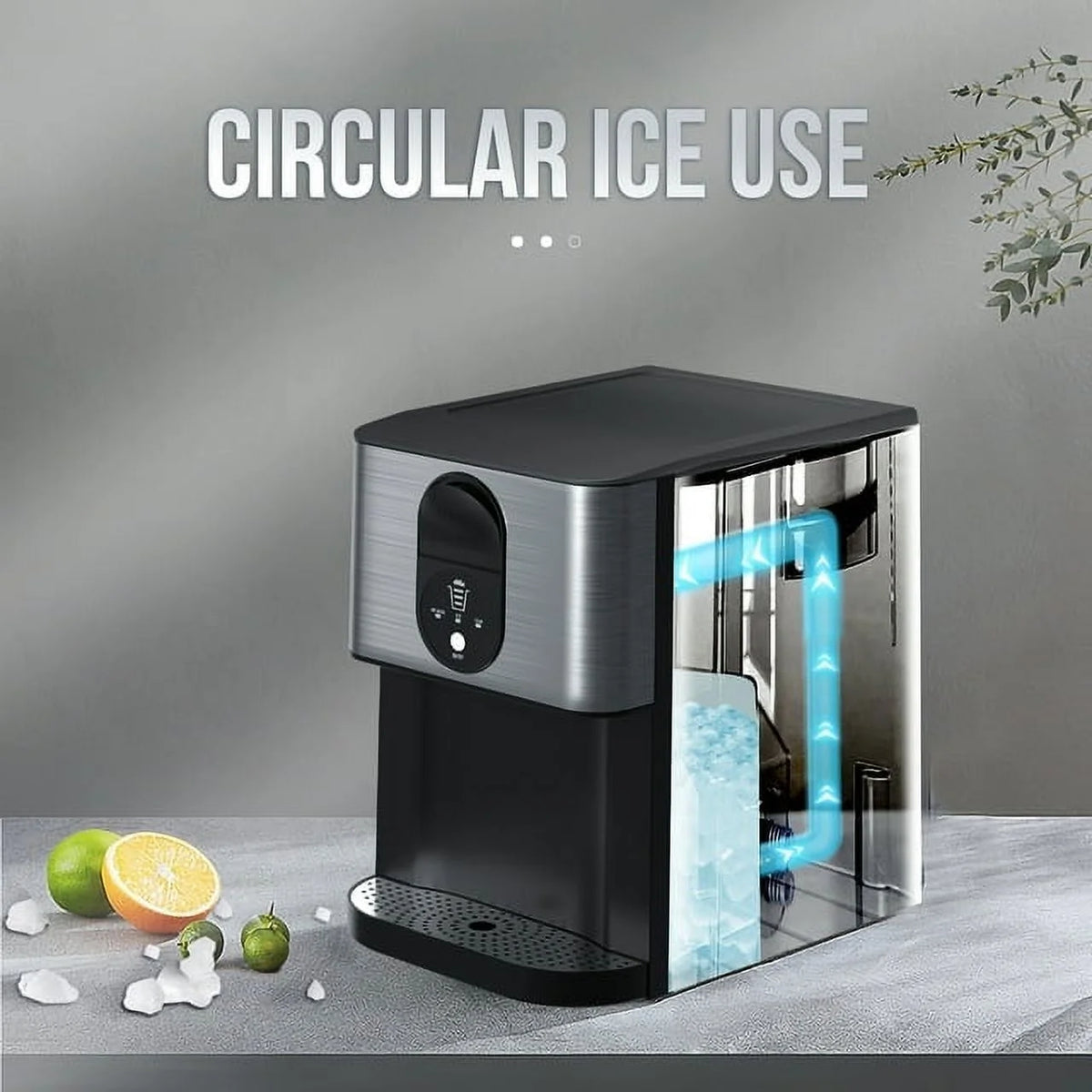 Black Countertop Nugget Ice Maker Q982