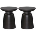 2-Piece Metal Accent Side Table Set B109