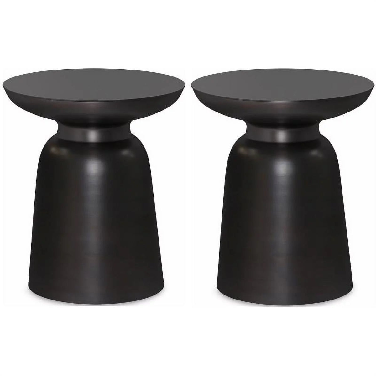 2-Piece Metal Accent Side Table Set B109