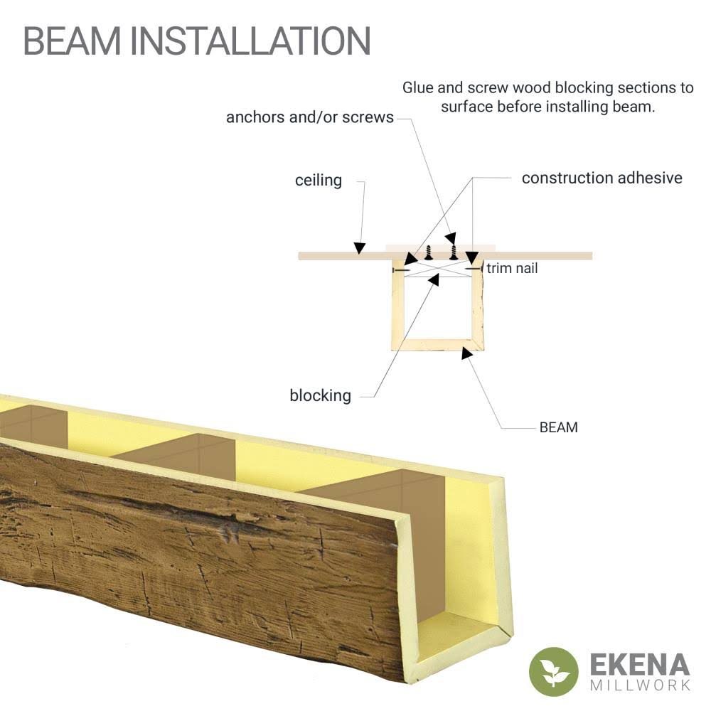 Natural Faux Wood Ceiling Beam A947