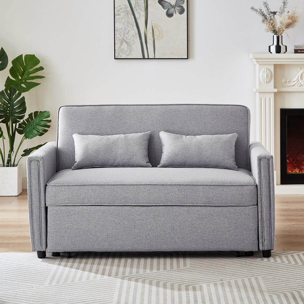 Gray 54" Sleeper Sofa Bed P601