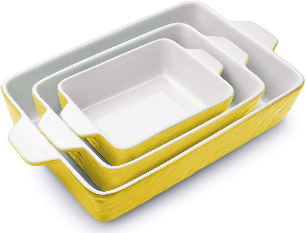 Rectangular Ceramic Glaze Baking Dish V9184