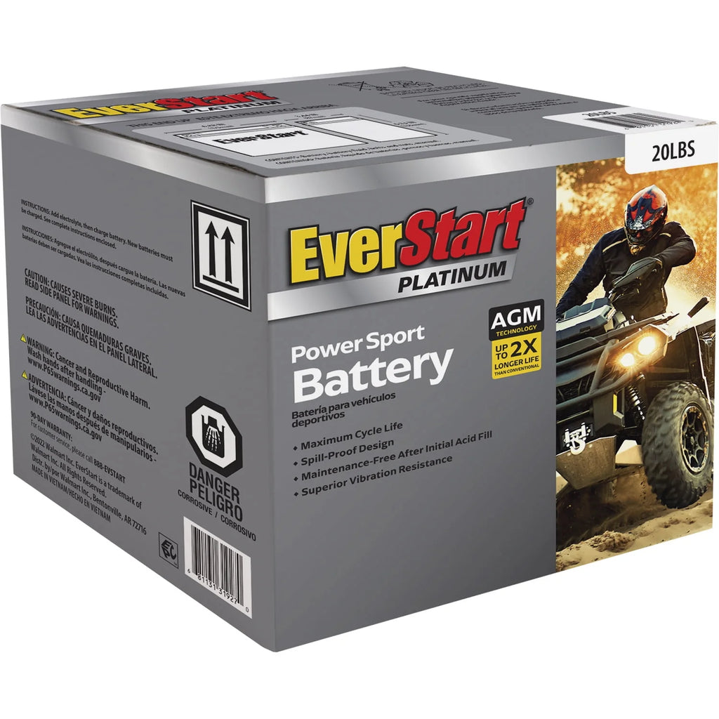 AGM PowerSport Battery Group Size 20LBS 12 Volt 270 CCA O595533