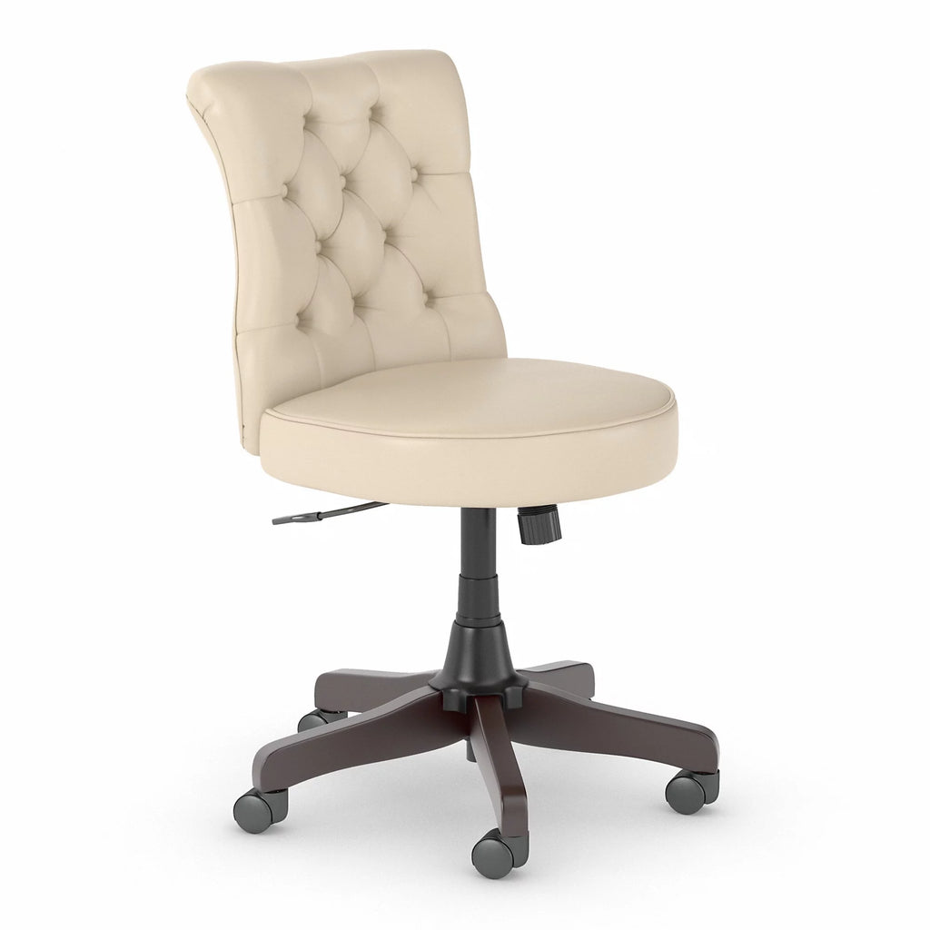 Antique White Leather Tufted Office Chair M46162