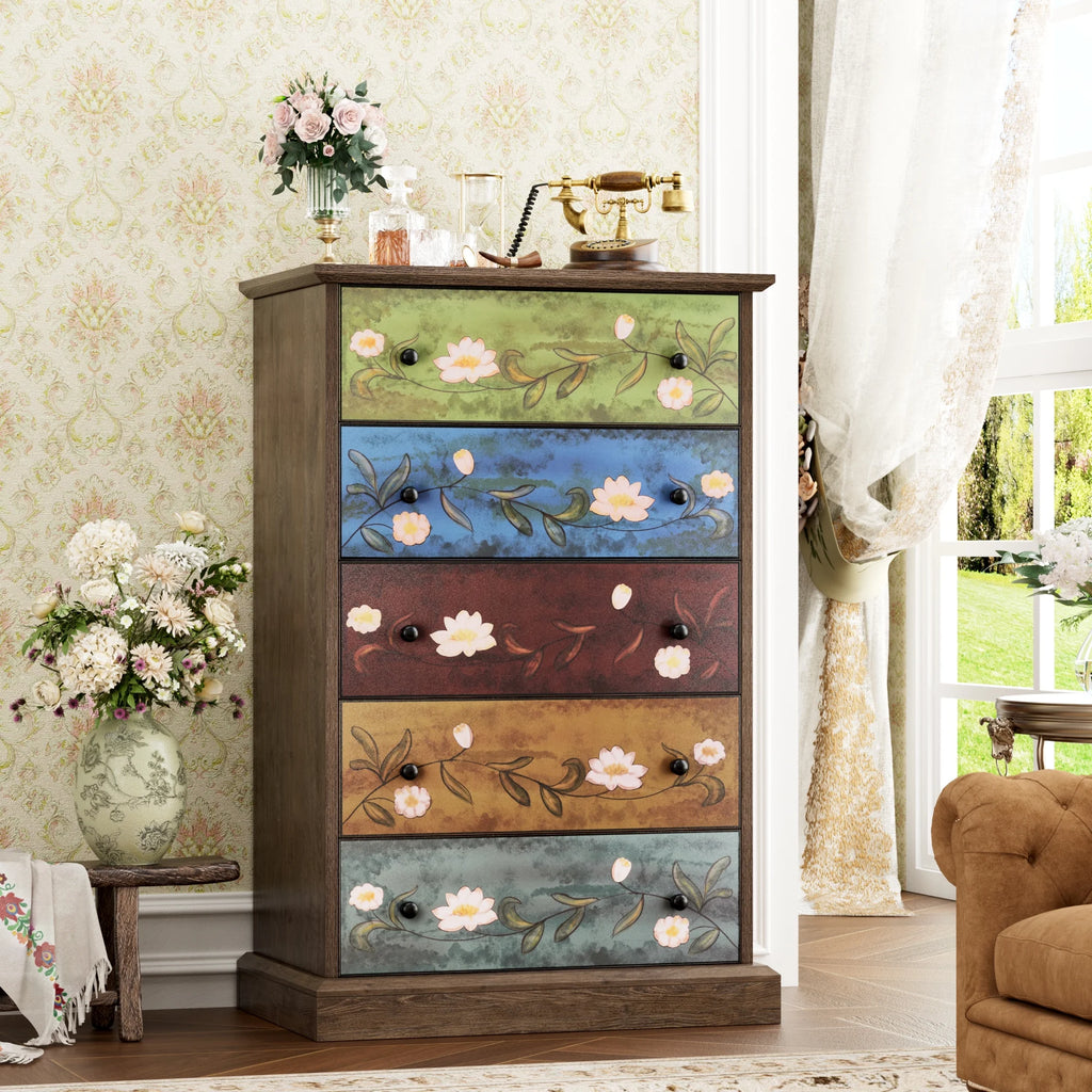 5 Drawer Wood Dresser O617255