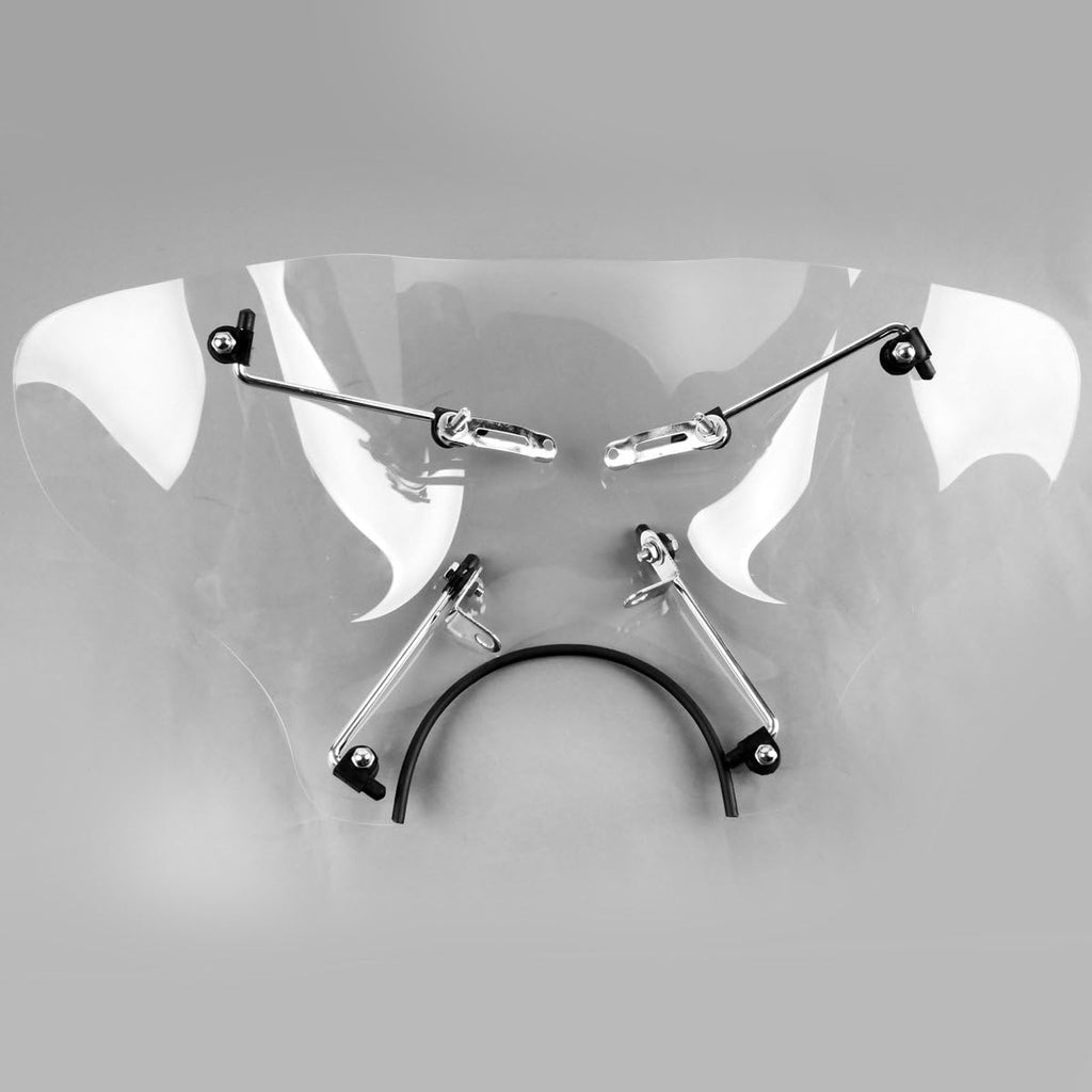 Clear Windscreen Windshields for Street Bike, Pack of 2 S328