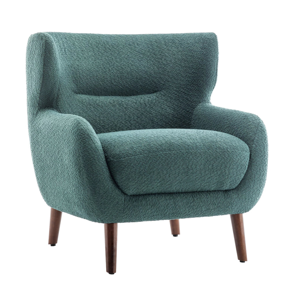 Green Tufted Wingback Armchair Y3120