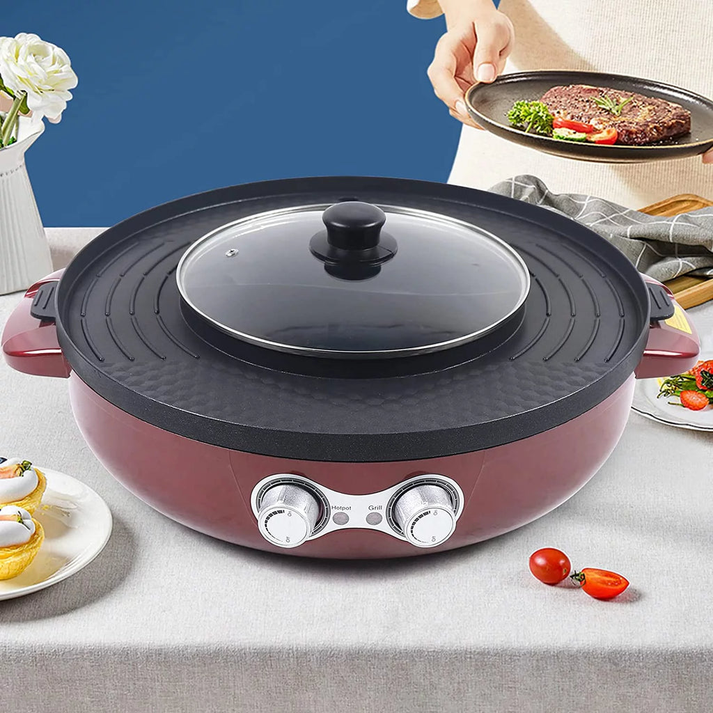 2 in 1 Electric Hot Pot Grill W243863