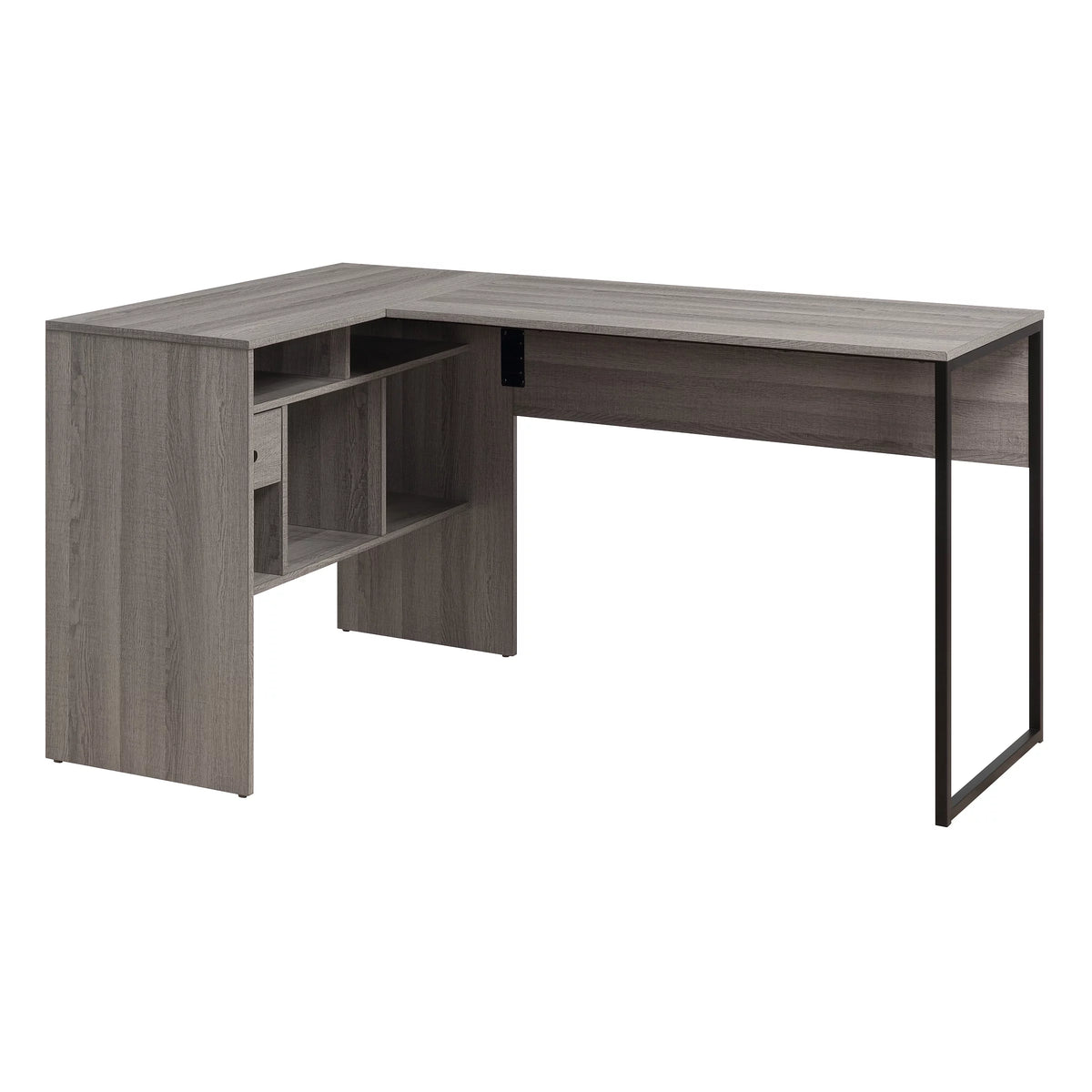 L-Shape Desk in Farm Oak Finish R53306