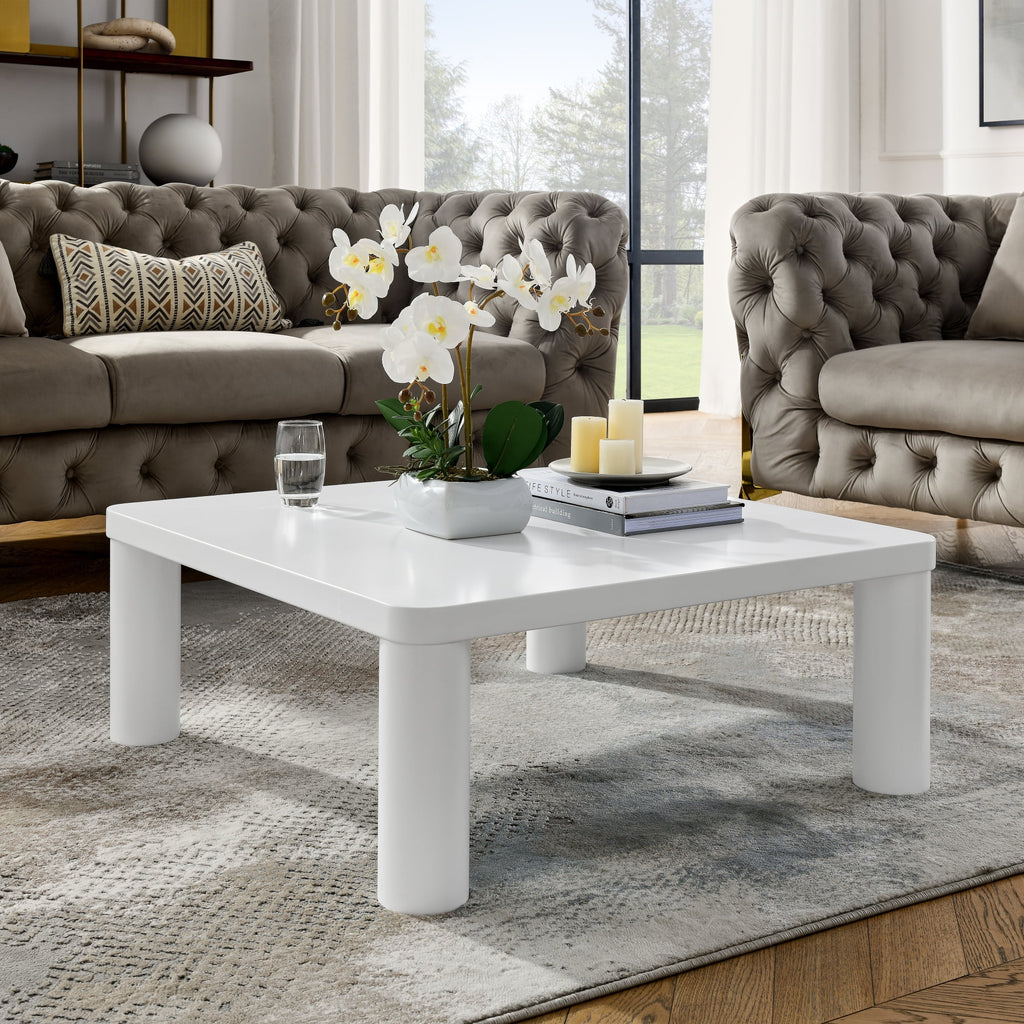 Cream White Square Coffee Table E42194