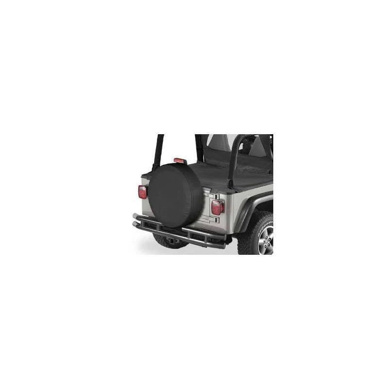 31 inch Spare Tire Cover in Black Denim B888