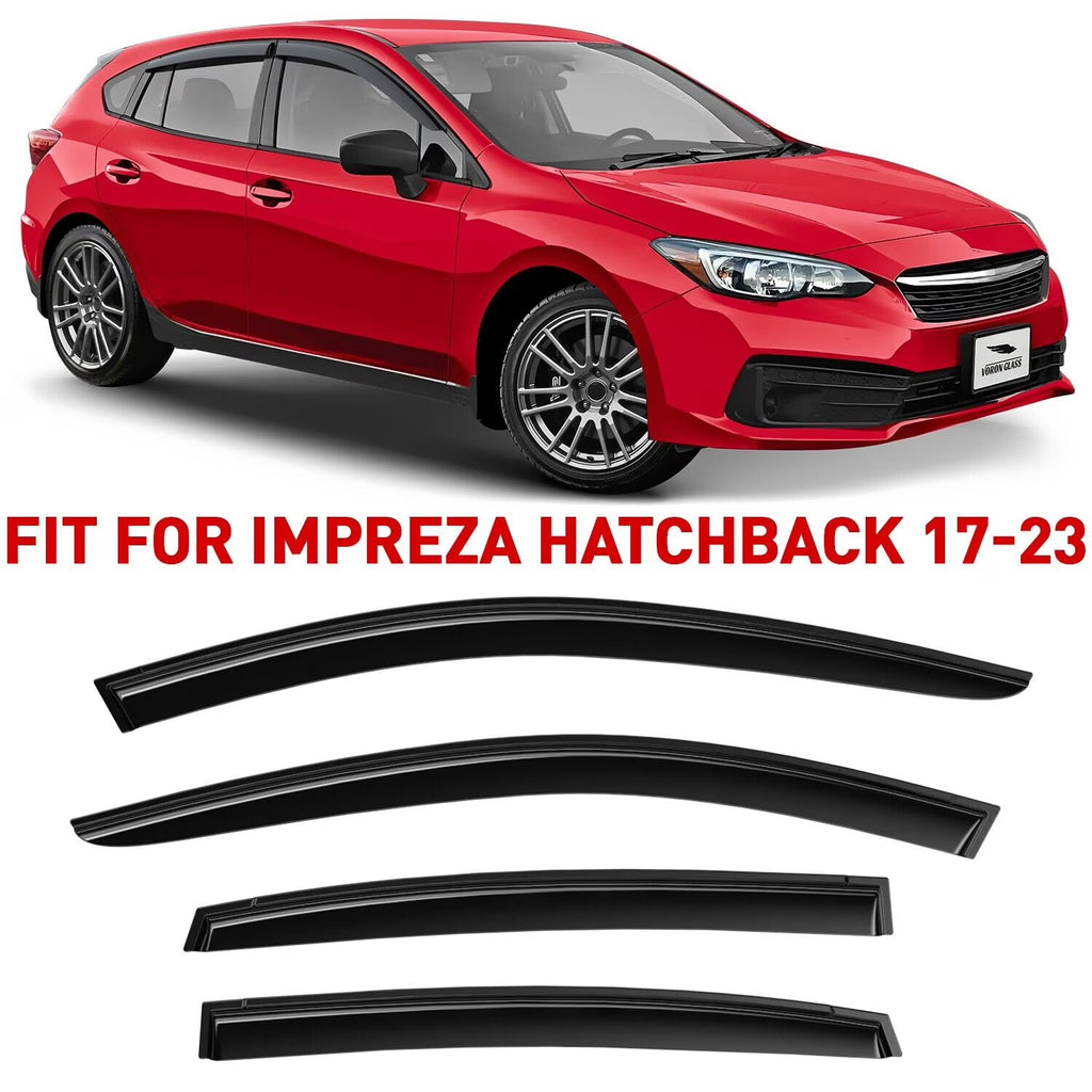 4 Pieces Glass Rain Guards for Subaru Impreza Hatchback O465695