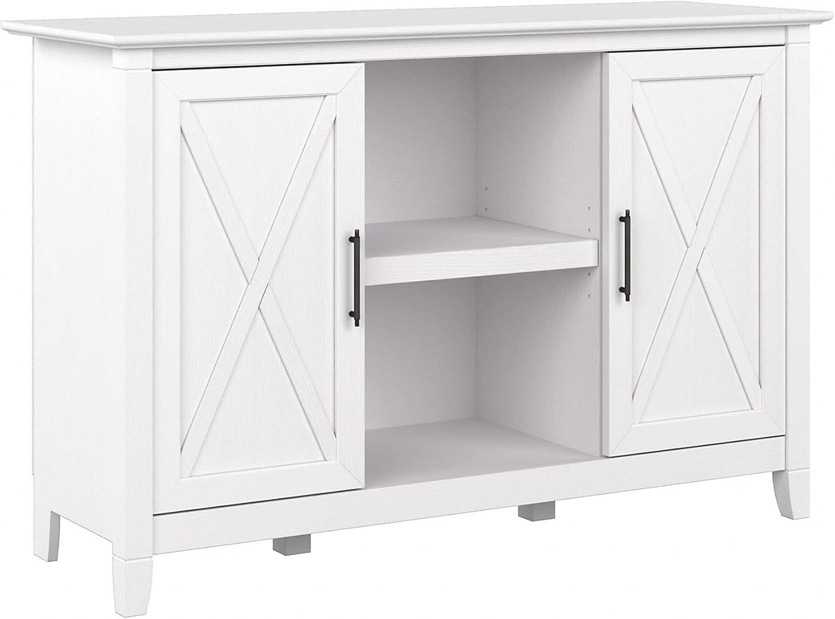 Pure White Oak Accent Cabinet with Doors X734