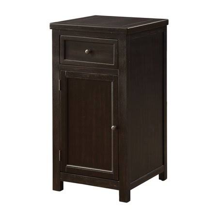 Antique Black Multi-Storage End Table R7204