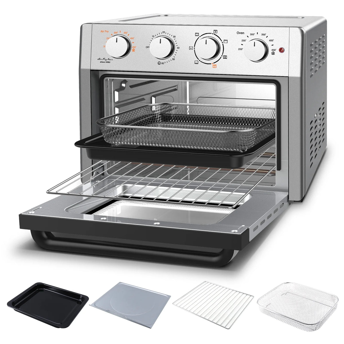 7-In-1 Air Fryer Toaster Convection Oven Combo 24 Quart X3304