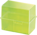 Index Card Box for 400 Cards DIN A6 Polystyrene Signal Green F17666