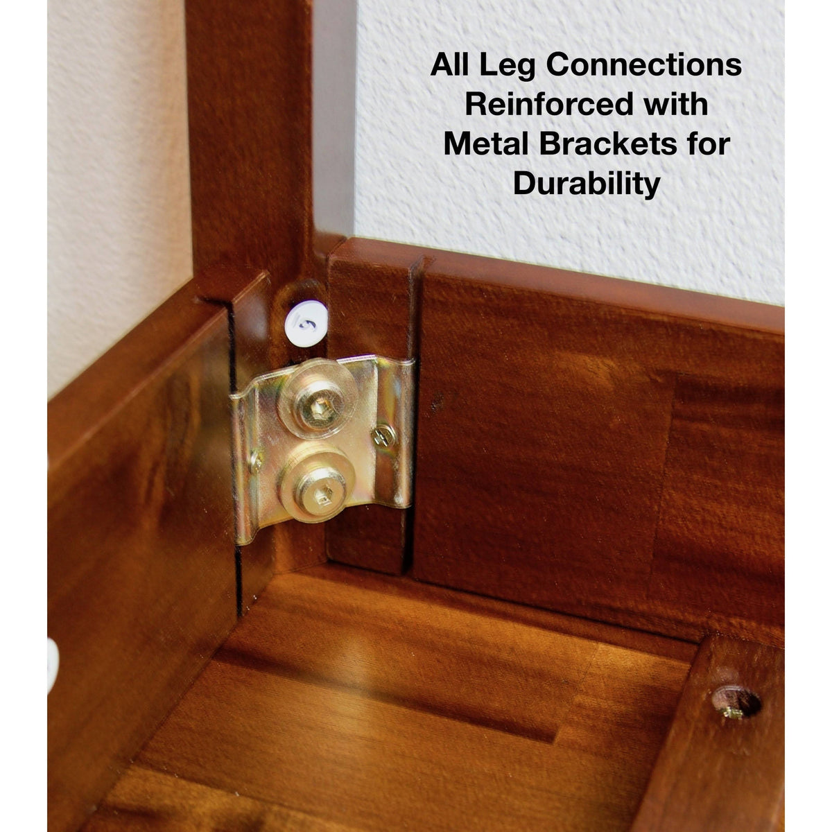 Solid Acacia 1-Drawer End Table - Mahogany O572535