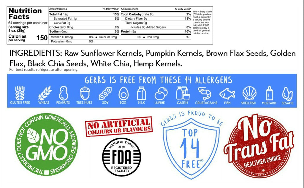 Top 14 Food Allergy Free Dried Fruit and Seed Mixes V7891