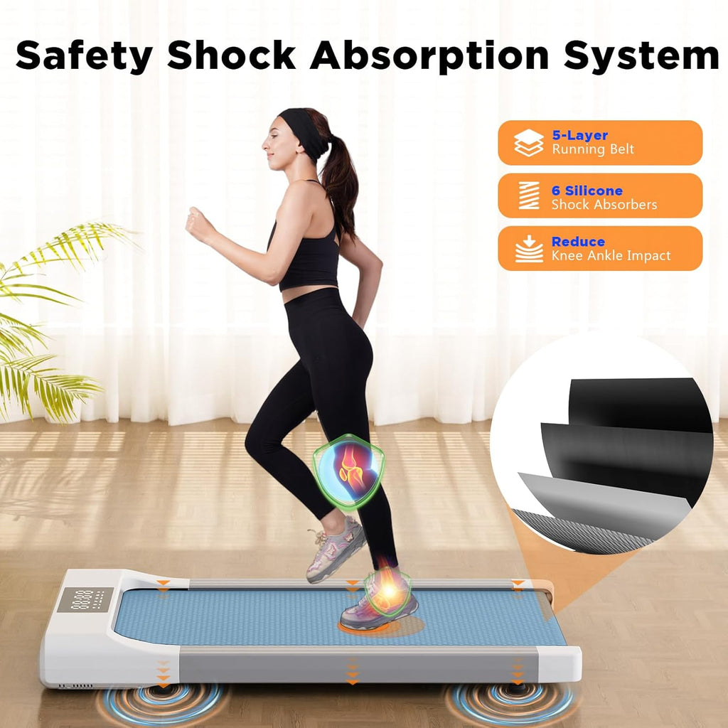 Under Desk Treadmill with Remote Control LED Display, 300 lb Capacity U744944