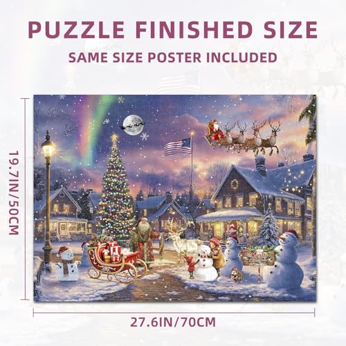 1000 Pieces Christmas House Jigsaw Puzzle R419325