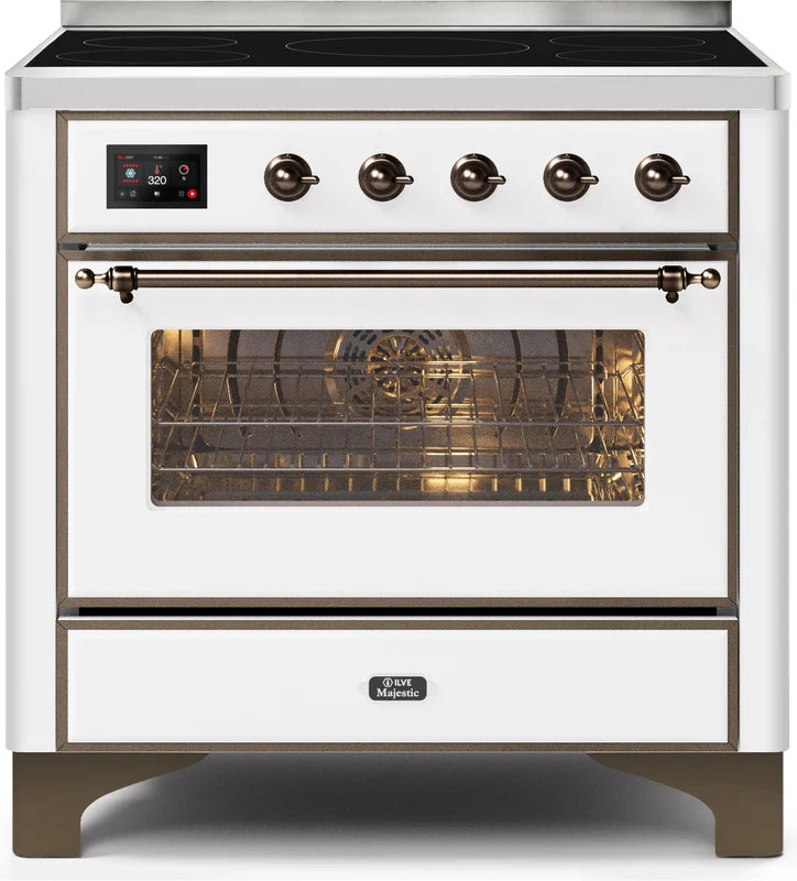 White Induction Range with Electric Oven Y7750