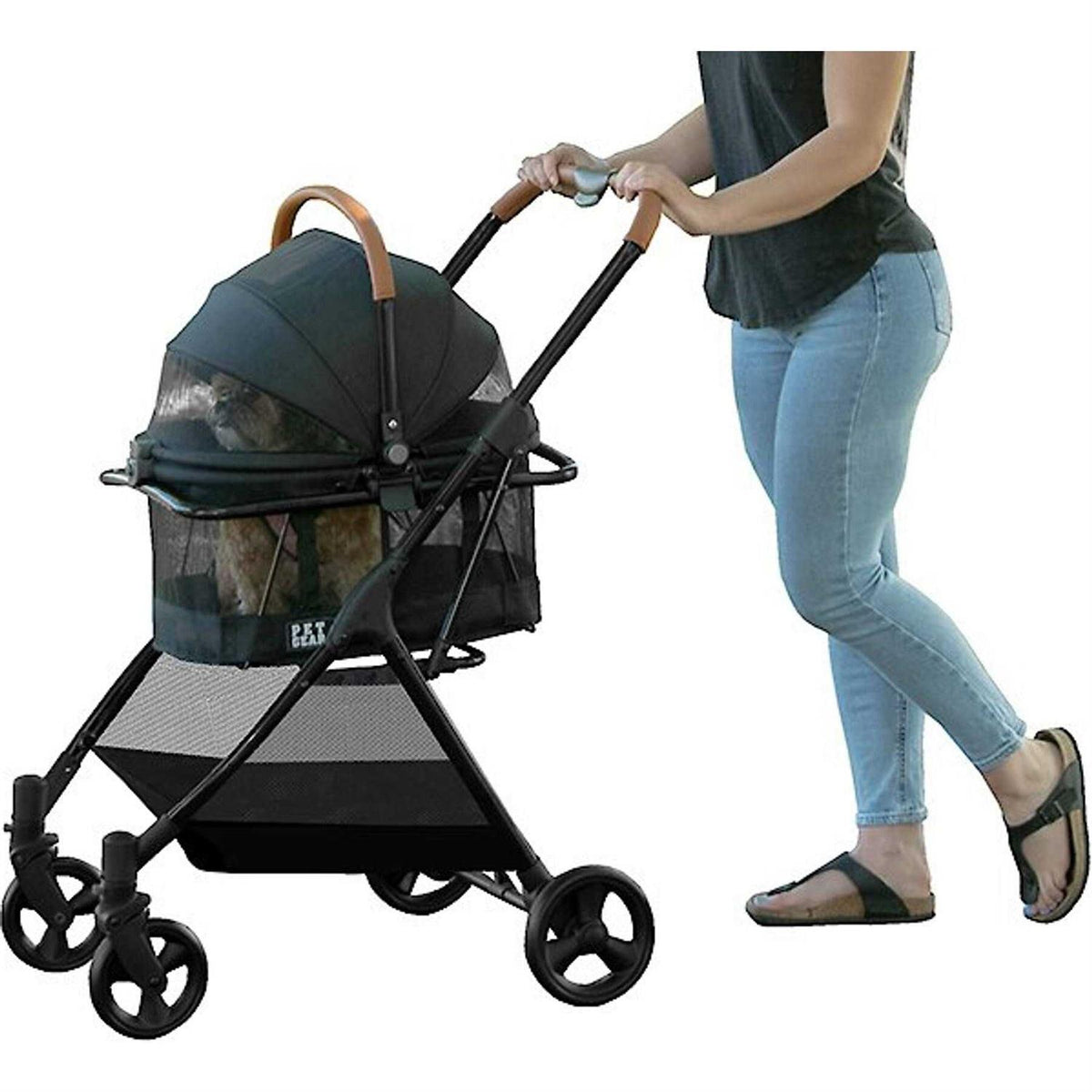 Jet Black Pet Stroller Travel System L32278