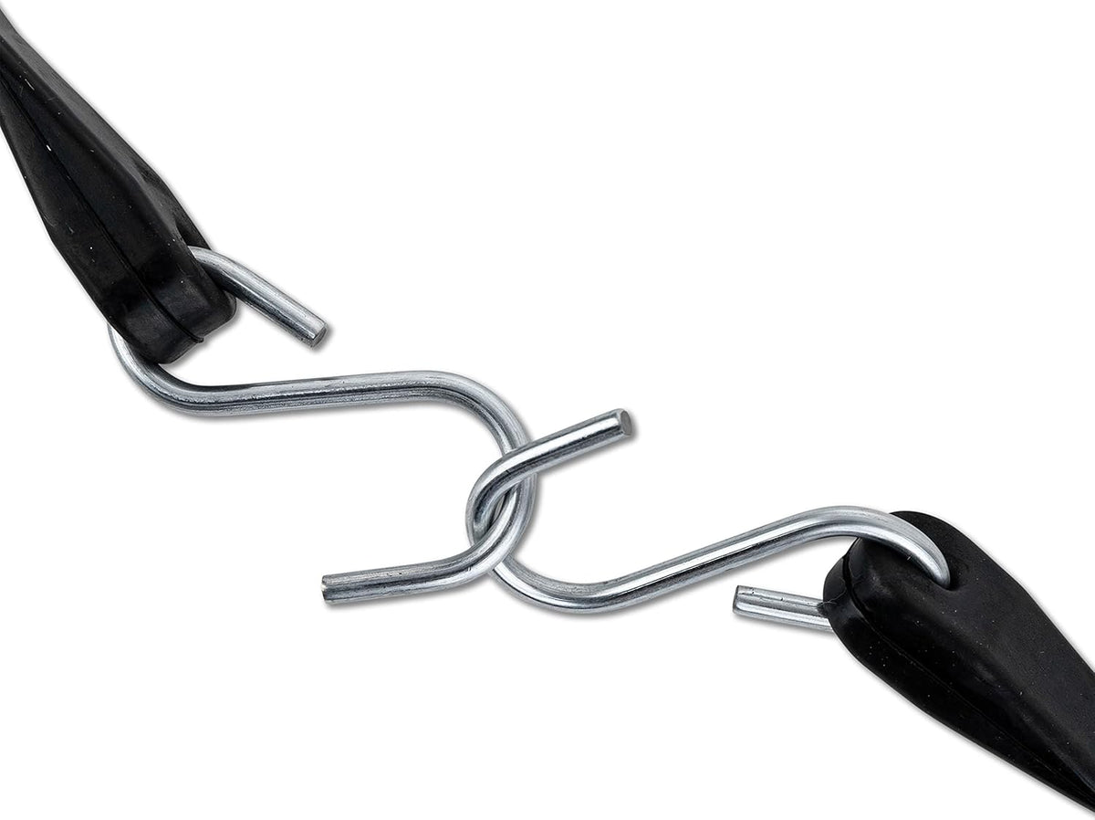 50 Pack 41" EPDM Rubber Tarp Straps with Crimped Hooks O150676