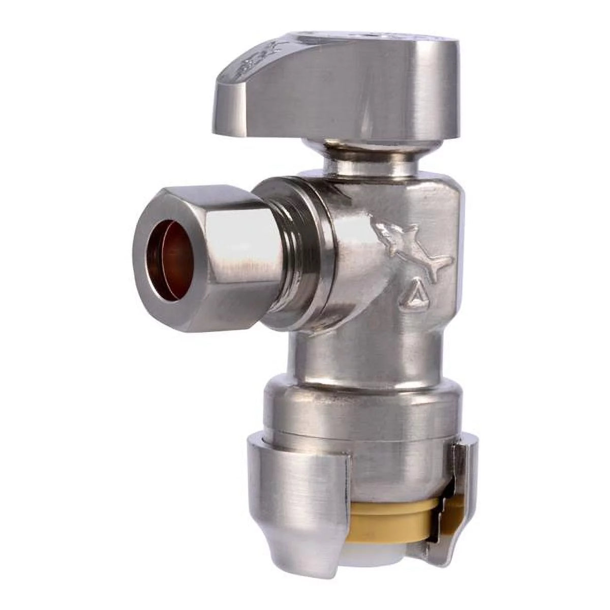 0.5 in. PTC x 0.37 in. Compression Brass Angle Stop Valve O302