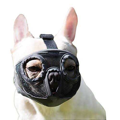 Adjustable Breathable Mesh Short Snout Dog Muzzle V989